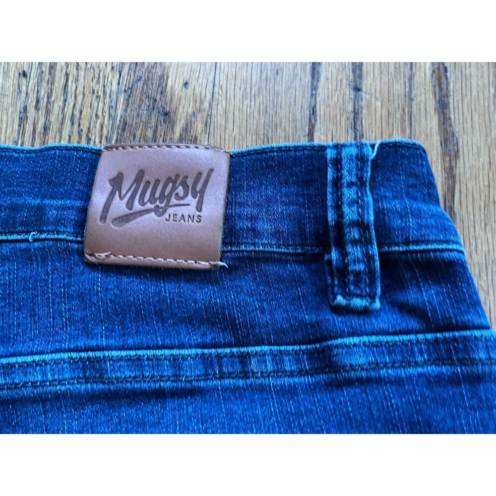 Mugsy Studio Blue Cotton Flex Denim Stretch Pants Jeans Mens Size 33 - Picture 6 of 12